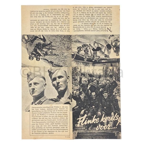 Wervingsfolder Waffen SS Flinke Kerels Voor...