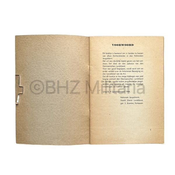 Brochure Germaansche Landdienst 1944