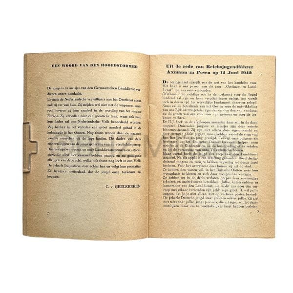 Brochure Germaansche Landdienst 1944