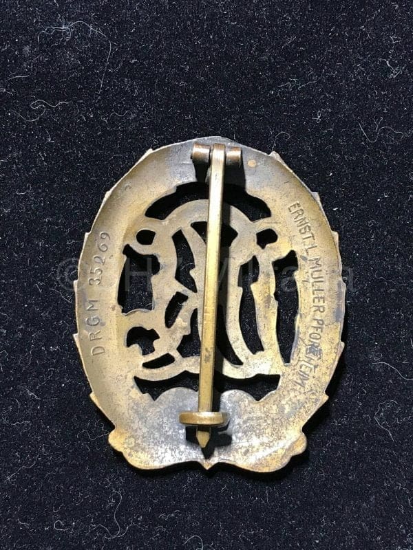 Bronzen DRL sportonderscheiding Ernst L Müller Pforzheim