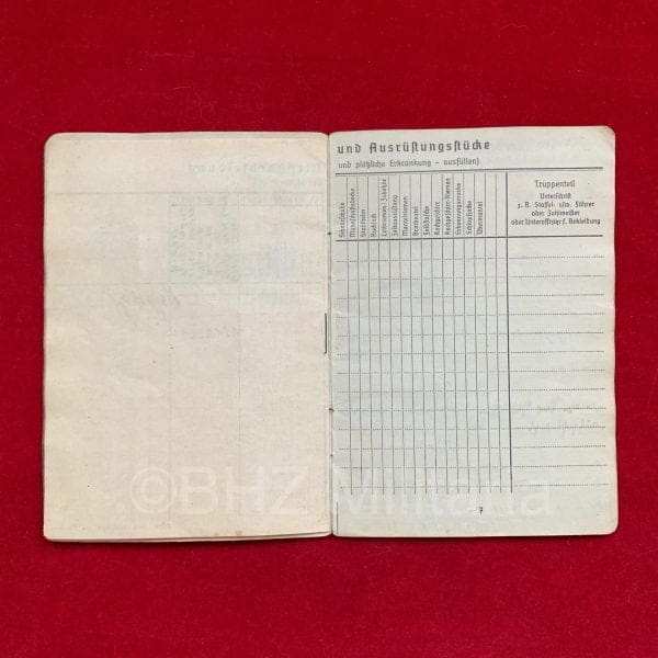 Luftwaffe Soldbuch Flieger-Stabsingenieur