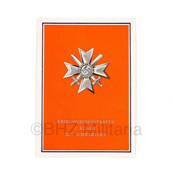 Die Kriegsorden des Grossdeutschen Reiches – 10. Kriegsverdienstkreuz I. Klasse mit Schwertern