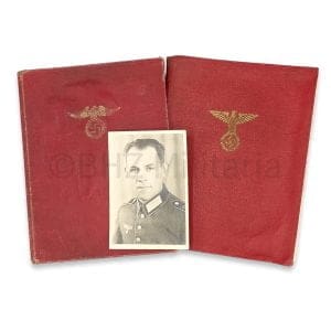 2 NSDAP Mitgliedsbücher - 1 persoon - Dienstauszeichnung