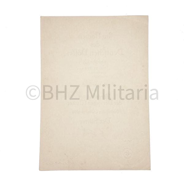 Mutterkreuz Gold Paul Meybauer mit Urkunde