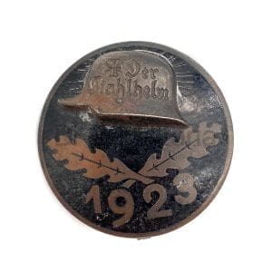 Stahlhelmbund Diensteintritts Abzeichen 1923 Stahlhof Magdeburg