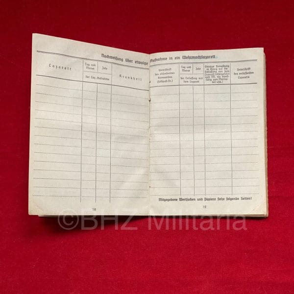 Soldbuch Kriegsmarine - Marine Flak Abteilung
