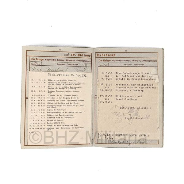 Wehrpass Reserve Offizier Bewerber