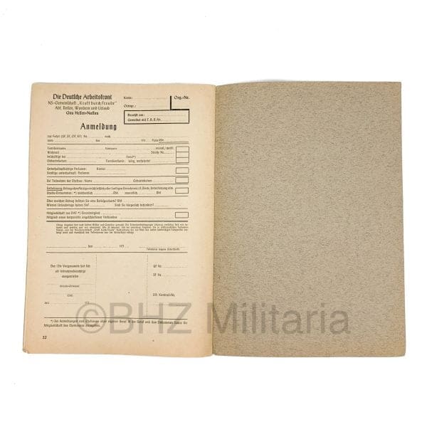 Kraft durch Freude (KdF) - Heft 9 - September 1937 - Gau Hessen-Nassau