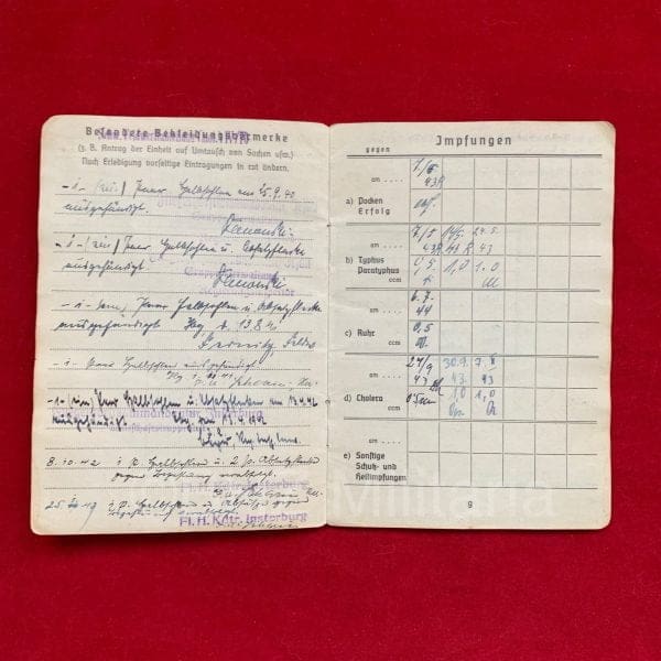 Luftwaffe Soldbuch Flieger-Stabsingenieur