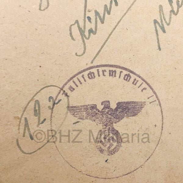 Feldpostbrieven Fallschirmjäger Schule 1944-1945 Feldpostnummer 60438