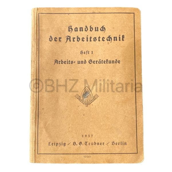 Handbuch der Arbeitstechnik Heft 1 - 1937 - RAD3/233