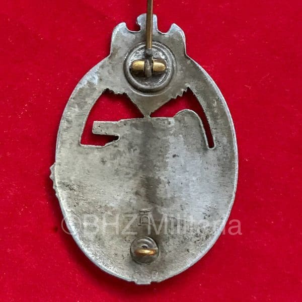 Panzerkampfabzeichen Zilver - Herman Aurich