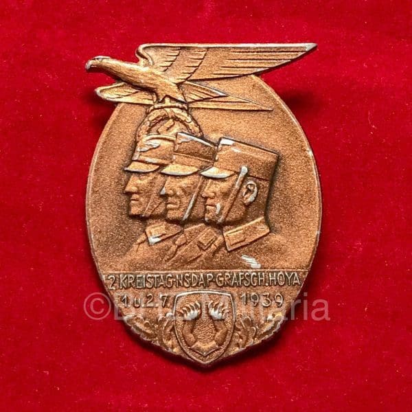 2. Kreistag NSDAP Grafsch. Hoya Badge - M9/60 Paulmann & Crone Lüdenscheid