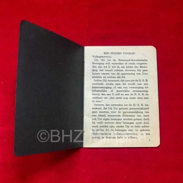 Van het Lidmaatschap der Nationaal-Socialistische Beweging in Nederland - uitgave 1936