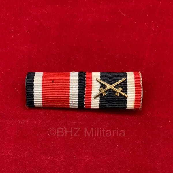 Feldspange IJzeren Kruis 2e Klasse 1939 en Kriegsverdienstkreuz mit Schwertern