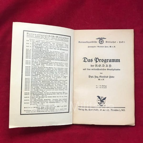 Das Programm der NSDAP und seine Weltanschaulichen Grundgedanken
