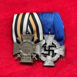 Spange Ehrenkreuz für Frontkämpfer 1914-1918 en Treudienst-Ehrenzeichen