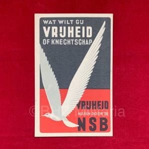 NSB Ansichtkaart Vrijheid of Knechtschap