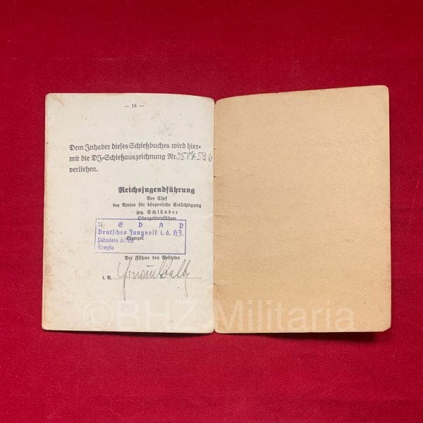 Schießbuch des Deutschen Jungvolks