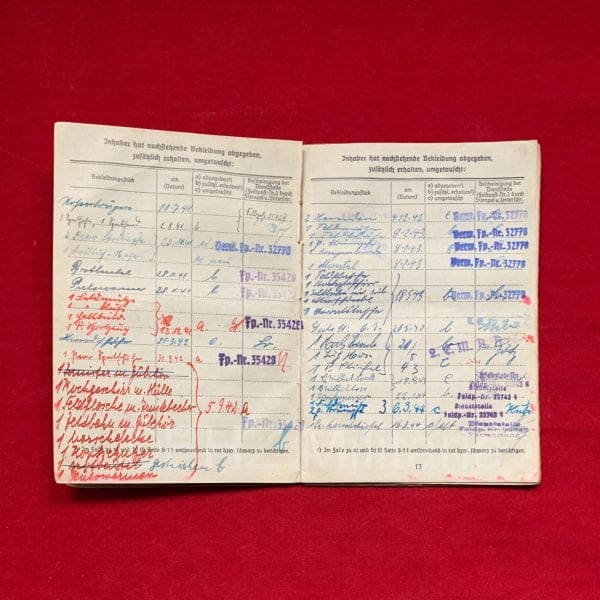 Soldbuch Kriegsmarine - Marine Flak Abteilung
