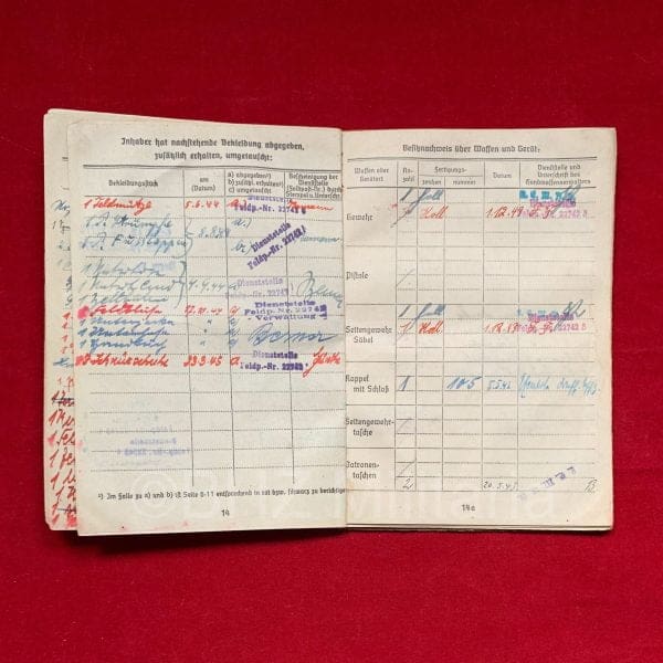 Soldbuch Kriegsmarine - Marine Flak Abteilung