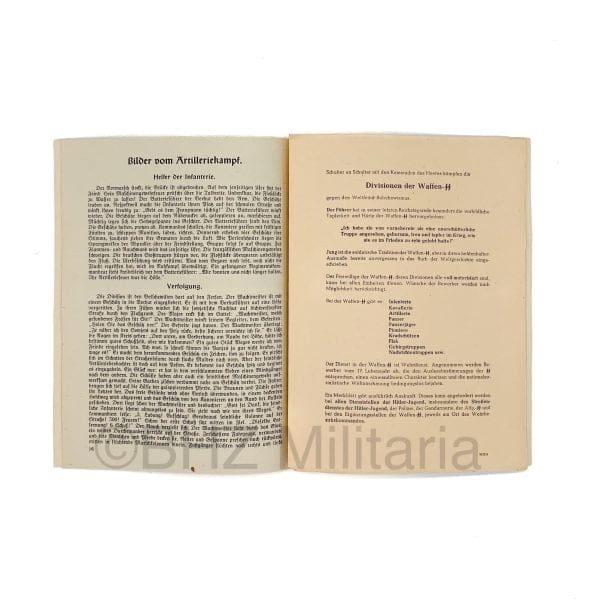 Waffenhefte des Heeres – Waffen SS inlegvel