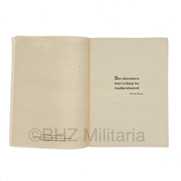 Waffenhefte des Heeres – Infanterie