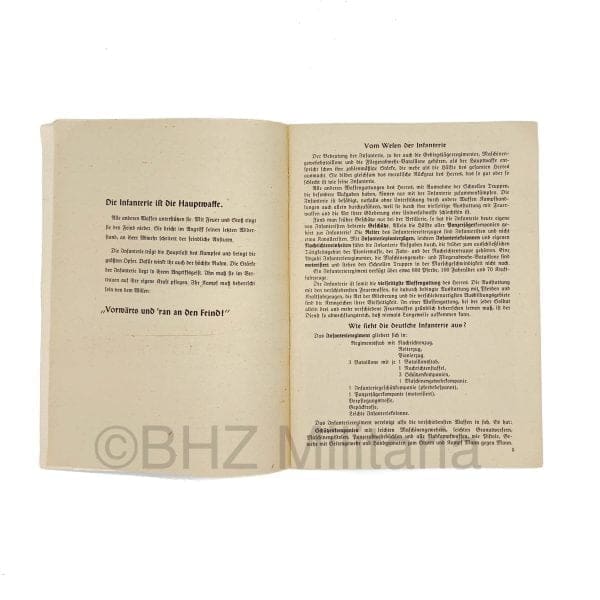 Waffenhefte des Heeres – Infanterie