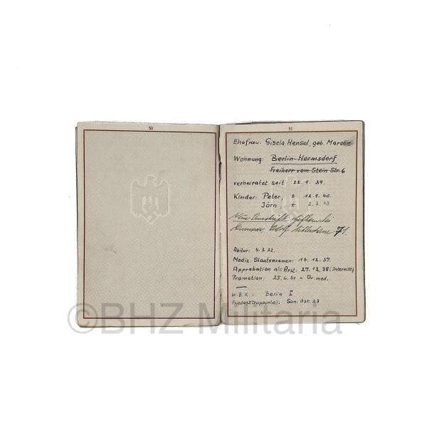 Wehrpass & Wehrmacht Führerschein Arts