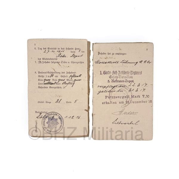 Wehrpass Reserve Offizier Bewerber
