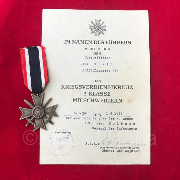 Kriegsverdienstkreuz 2. Klasse mit Schwertern