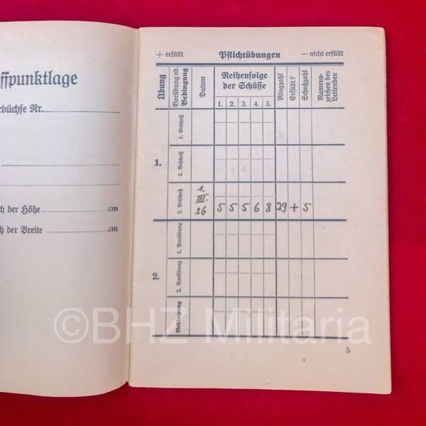 SA Sportabzeichen - Urkunde SA Sportabzeichen - SA Schießbuch