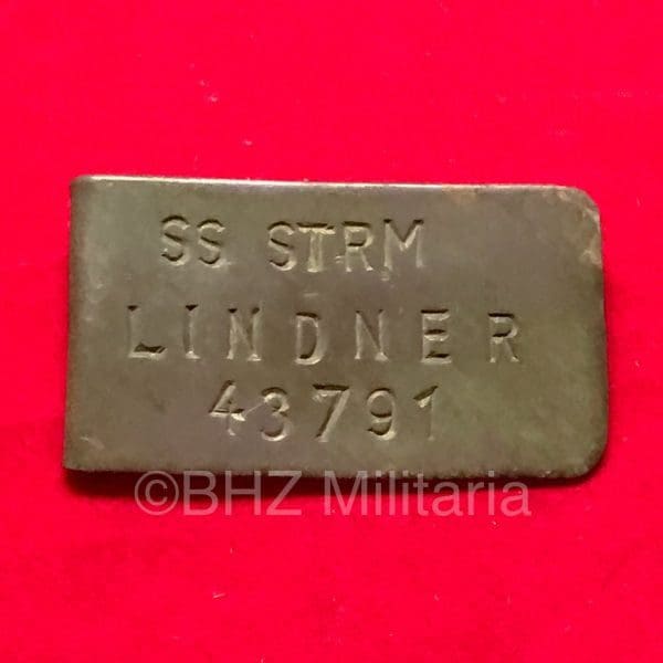Label SS Sturmmann Lindner