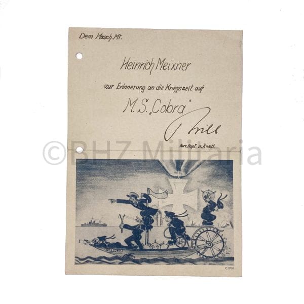 EK2 Document Maschinenmaaten MS Cobra 1941