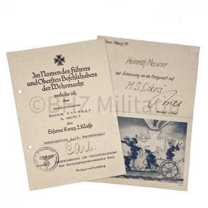 EK2 Document Maschinenmaaten MS Cobra 1941