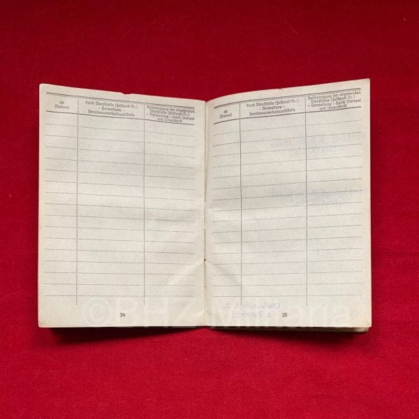 Soldbuch Kriegsmarine - Marine Flak Abteilung