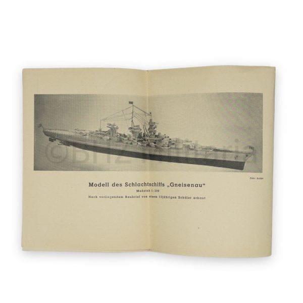 Loefs Schiffsmodell- Baubriefe Schlachtschiff "Gneisenau"