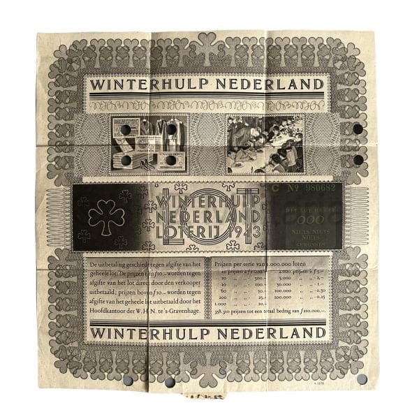 Winterhulp Nederland (WHN) Loterij 1943