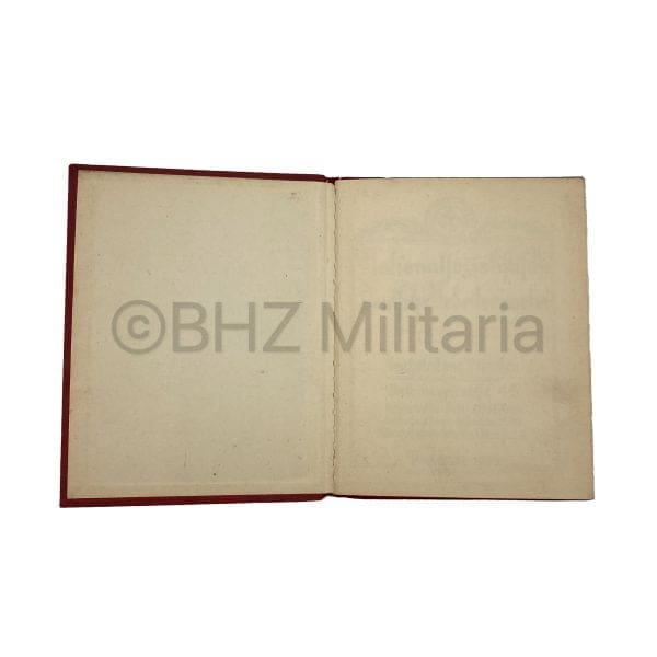 NSDAP Membership Booklet