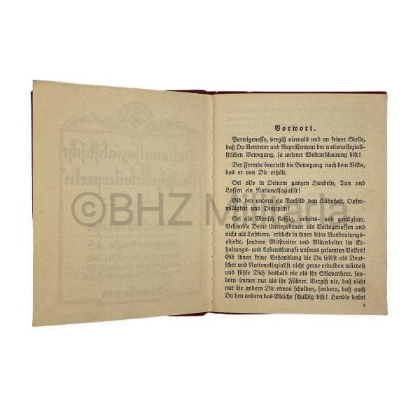 NSDAP Membership Booklet