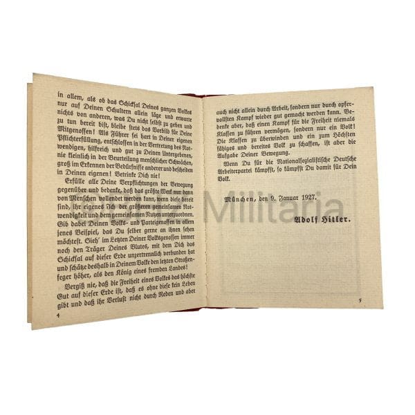 NSDAP Membership Booklet