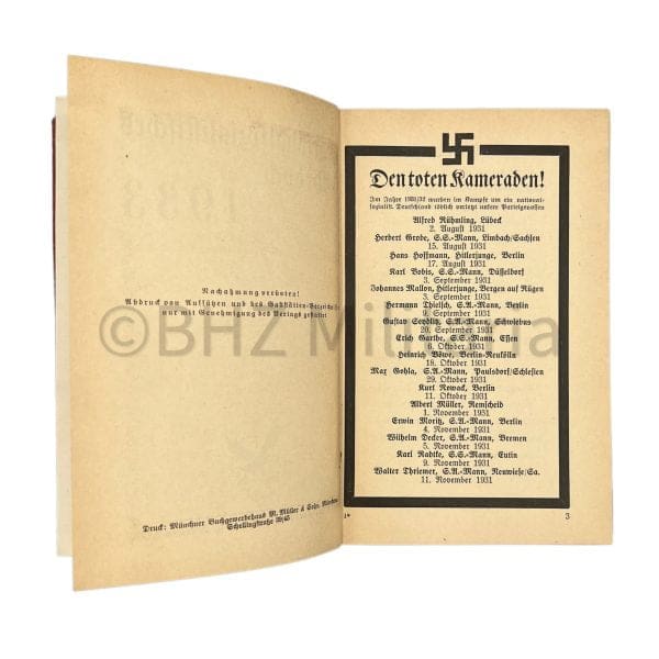 Nationalsozialistisches Jahrbuch 1933