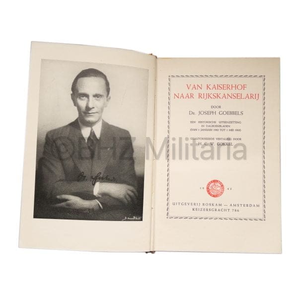 Van Kaiserhof naar Rijkskanselarij Dr. Joseph Goebbels