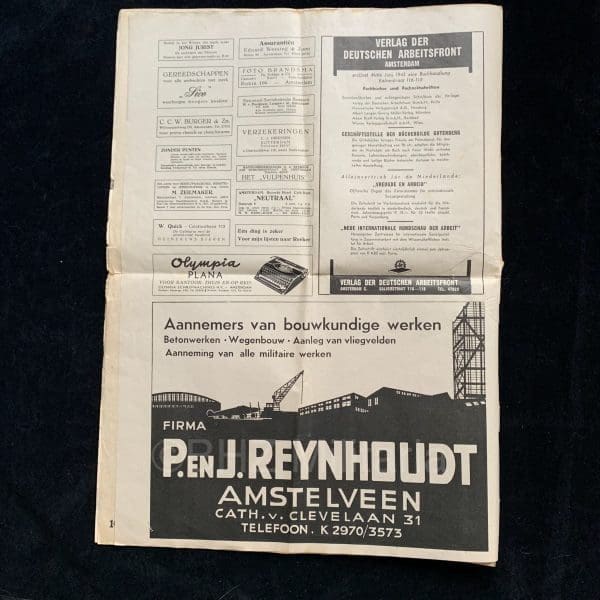 Storm (SS) – Blad der Nederlandsche SS – Eerste Jaargang Nummer 10 – 13 juni 1941