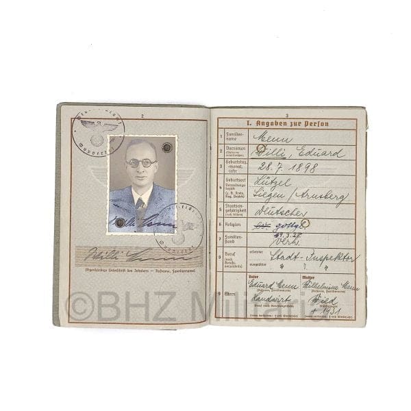 Wehrpass Reserve Offizier Bewerber