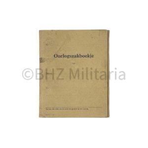 Oorlogszakboekje (niet ingevuld) 10829-'39