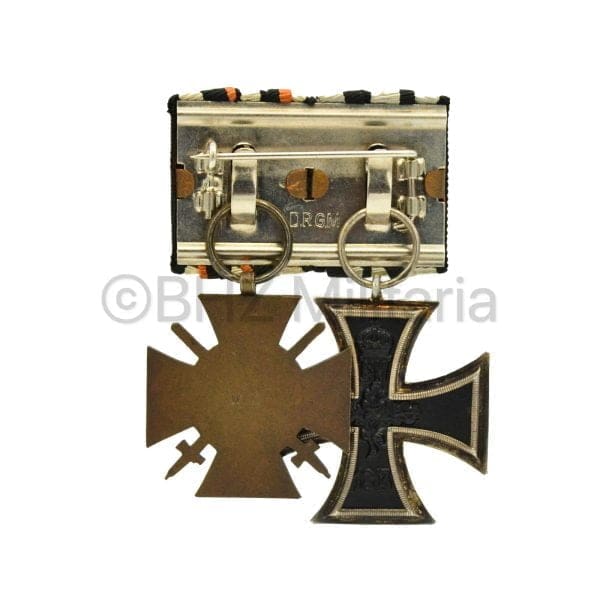 Ordenspange Eisernes Kreuz 2. Klasse en Ehrenkruez für Frontkämpfer 1914-18
