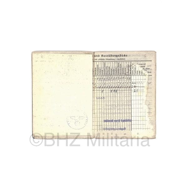 Luftwaffe Soldbuch Oberleutnant FLAK