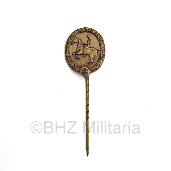 Miniatuur Deutschen Reiterabzeichen in Brons