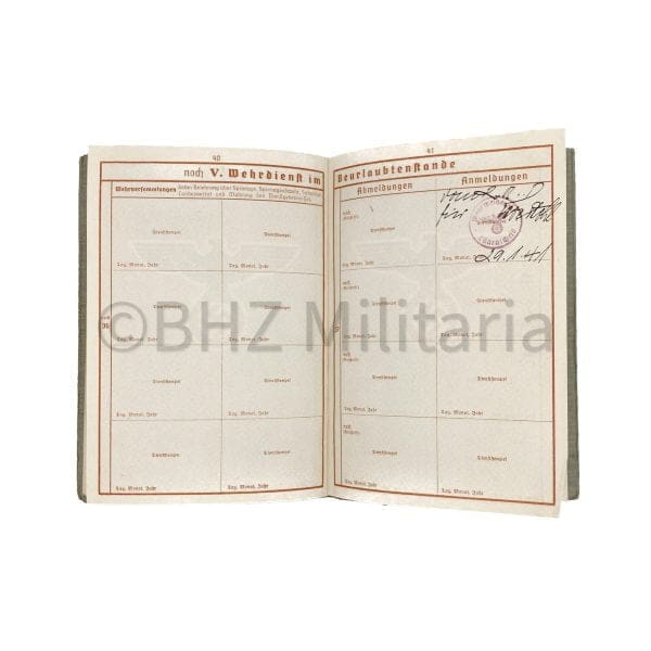 Wehrpass Obergefreiter - Monte Casino - Bastogne